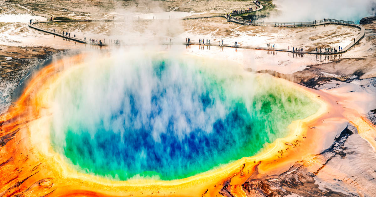 The Grand Prismatic Hot Spring